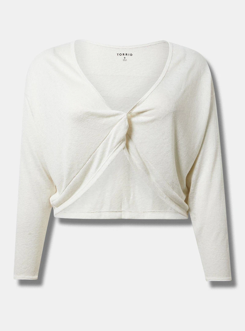 Wrapped Crop Overshirt
