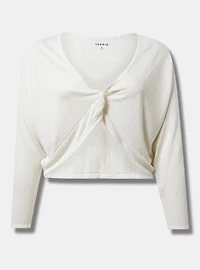 Wrapped Crop Overshirt