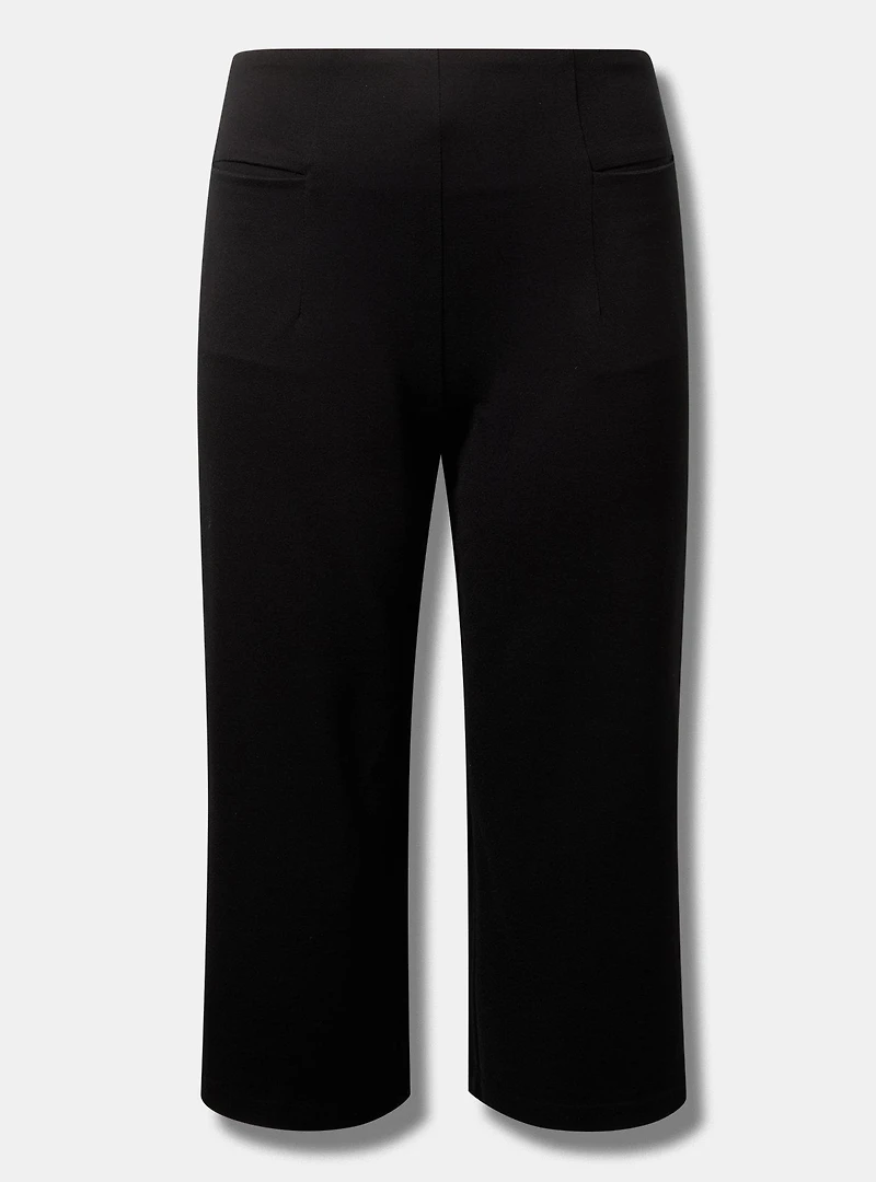 Crop Wide Lightweight Ponte Pant