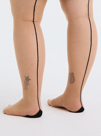 Cuban Back Seam Tights
