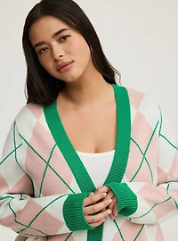 Drop Shoulder Cardigan Sweater