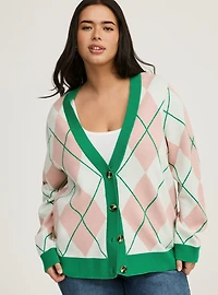 Drop Shoulder Cardigan Sweater