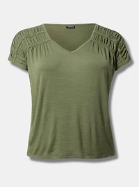 V-Neck Yoke Tee