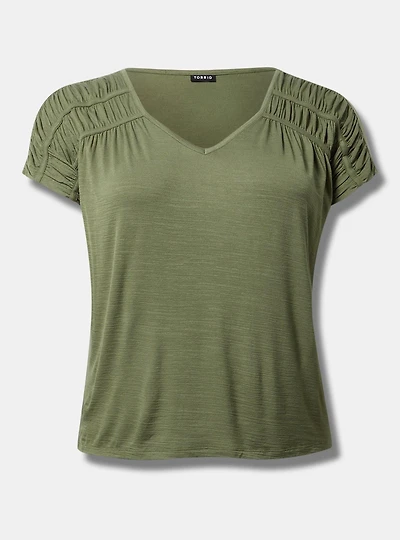 V-Neck Yoke Tee