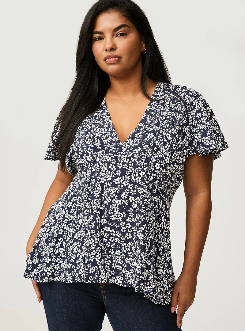 Drapey V-Neck Top