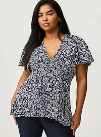 Drapey V-Neck Top