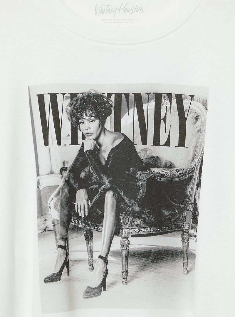 Whitney Houston Oversized Fit Cotton Crew Tee