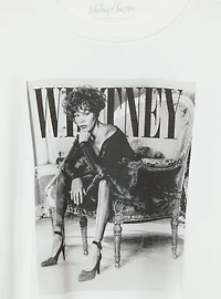 Whitney Houston Oversized Fit Cotton Crew Tee