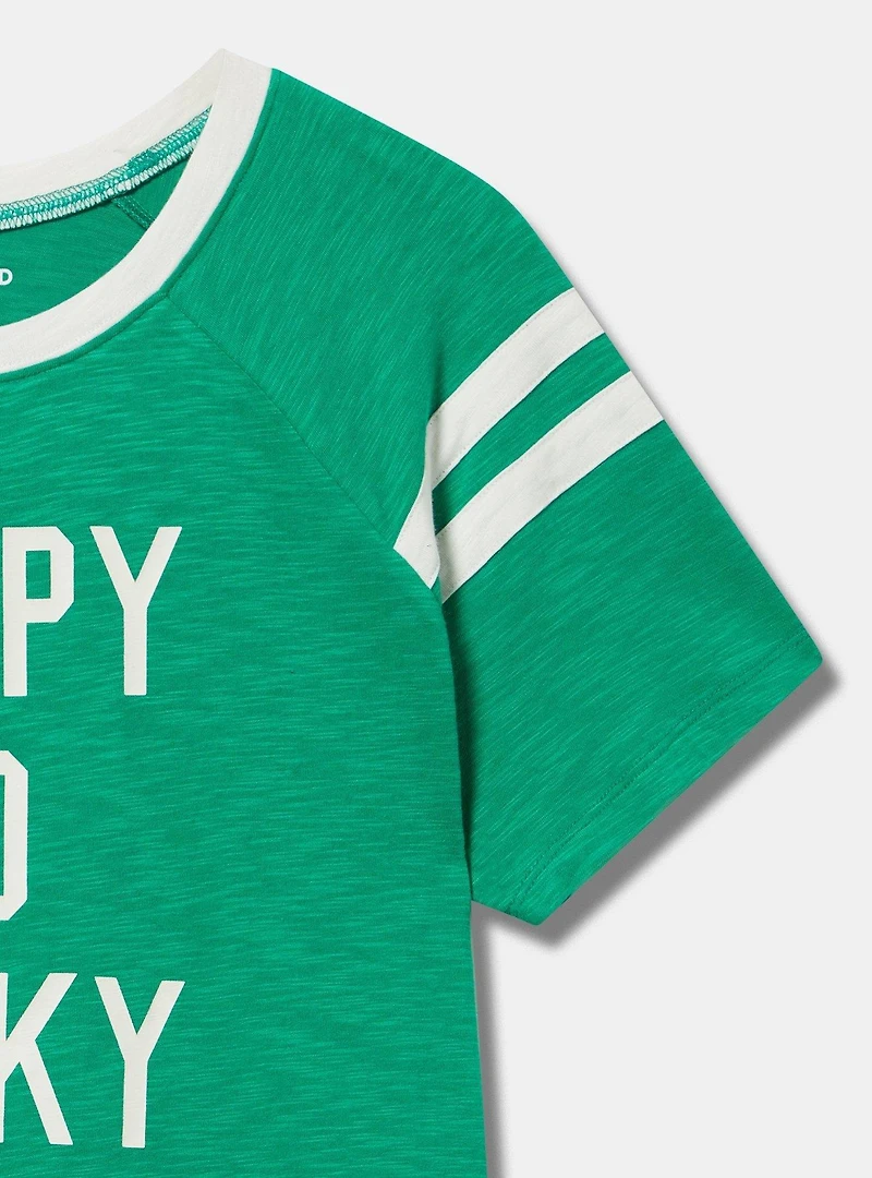 Happy Go Lucky Varsity Tee