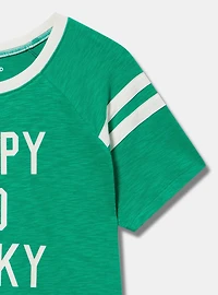 Happy Go Lucky Varsity Tee