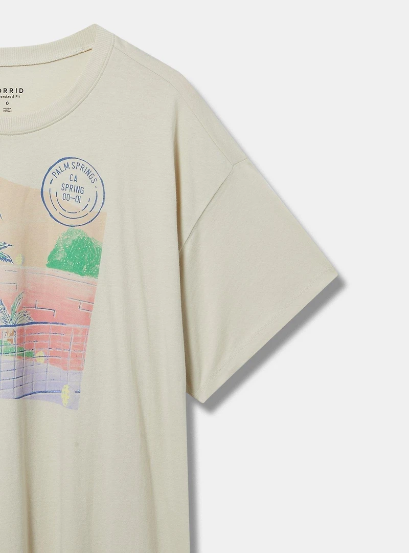 Palm Springs Pickleball Oversized Heritage Jersey Tee
