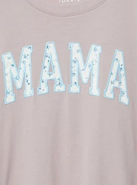 Mama Oversized Embroidered Tee