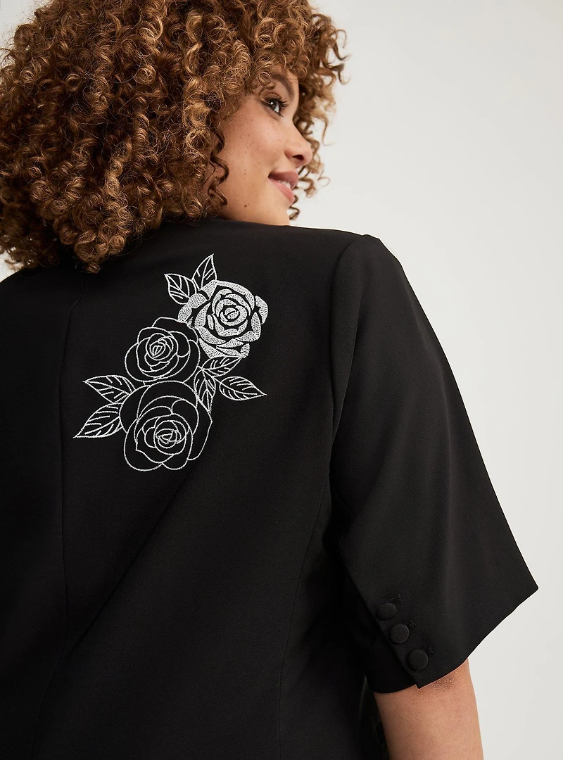 Embroidered Blazer