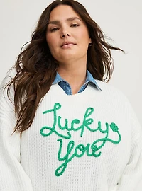 Lucky You Pullover Sweater