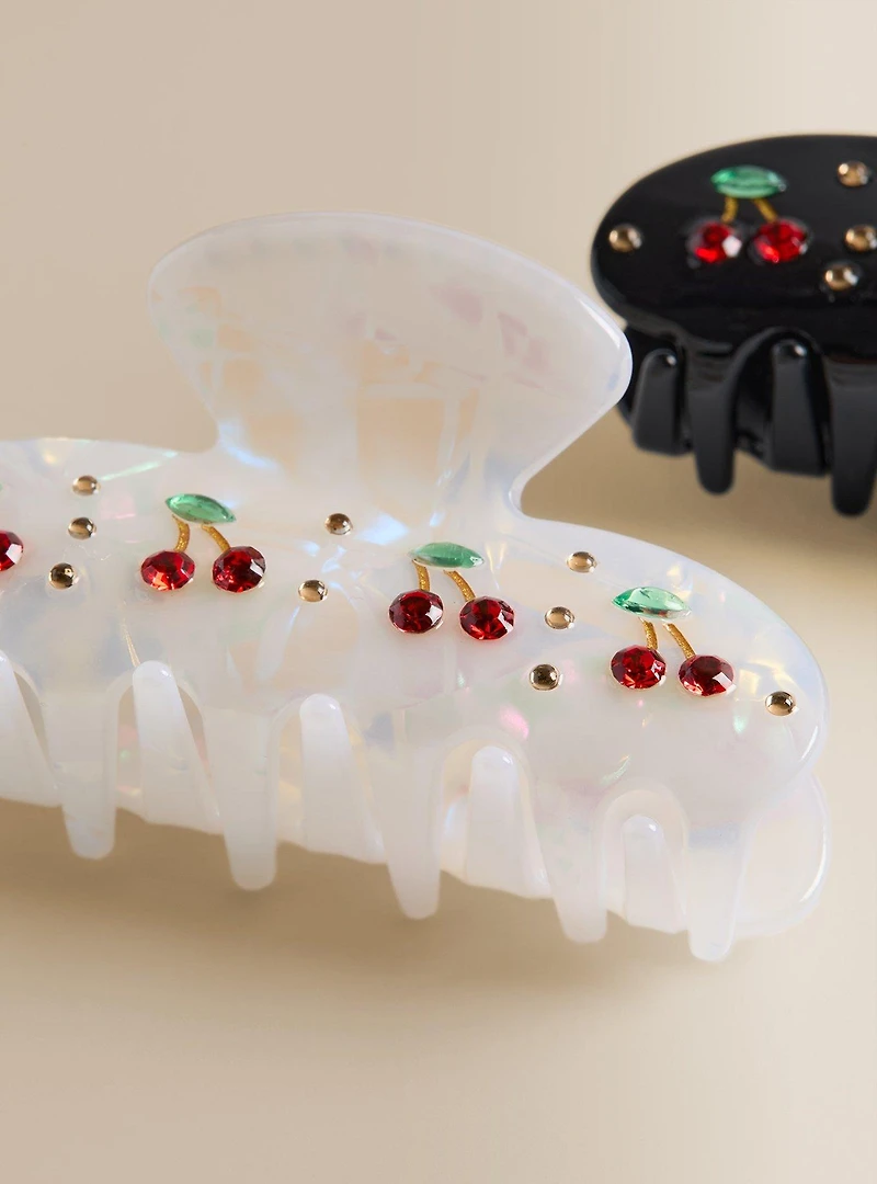 Cherry Hair Clip Set