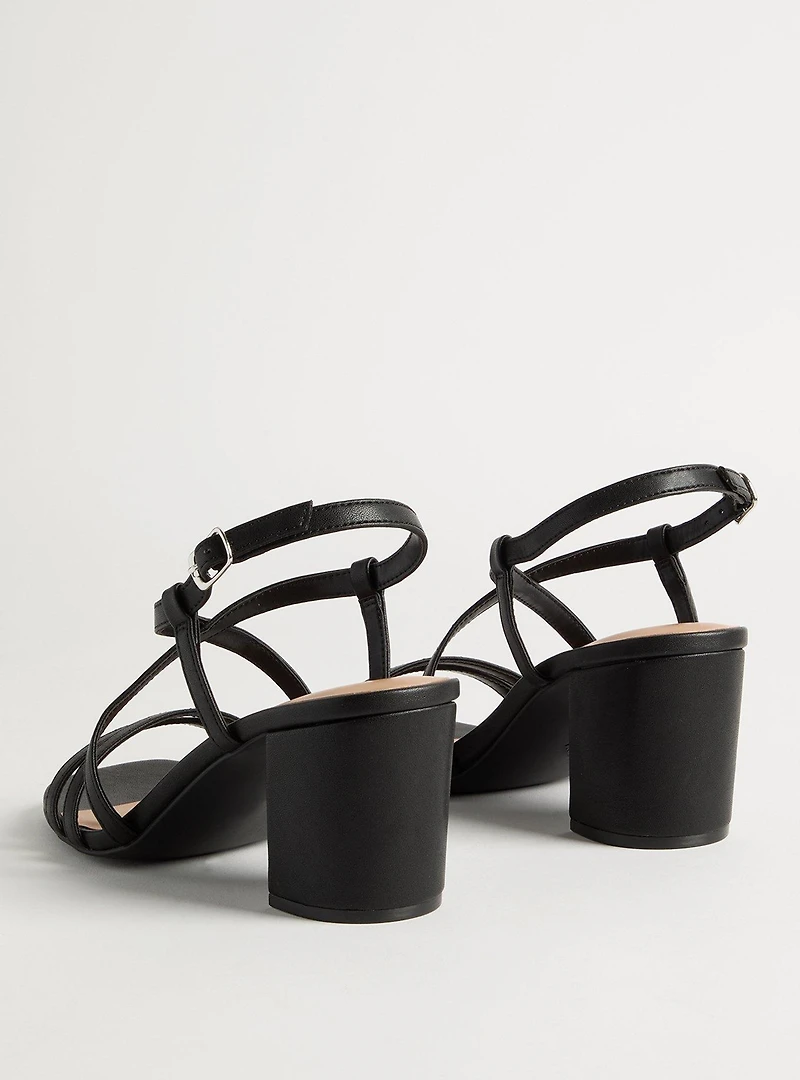 Strappy Block Heel Sandal (WW)