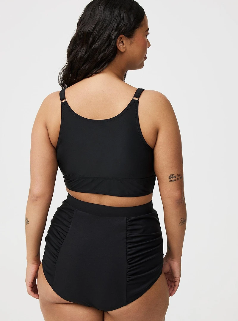 Ultra High-Rise Ruched Swim Bottom