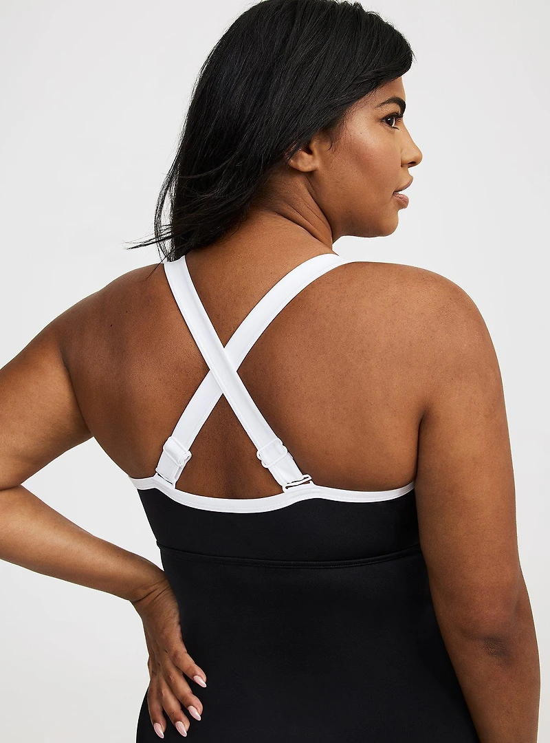 Wire-Free Strappy Cheeky One Piece Swimsuit