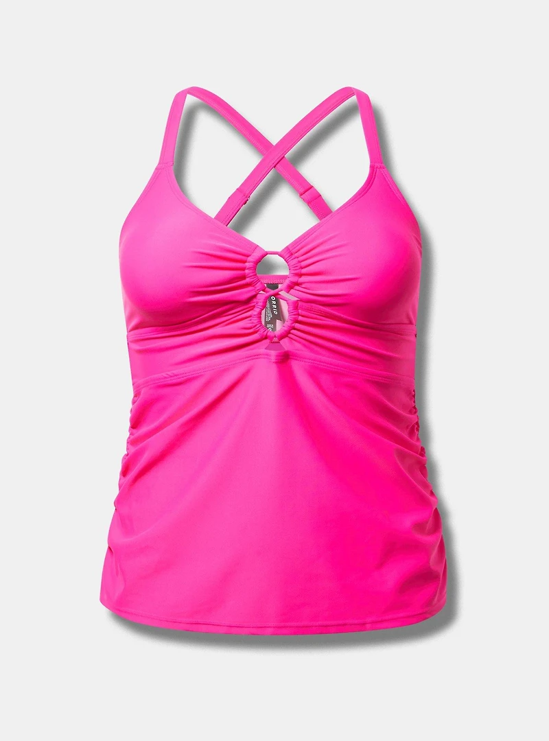 Wire-Free Strappy Ruched Tankini