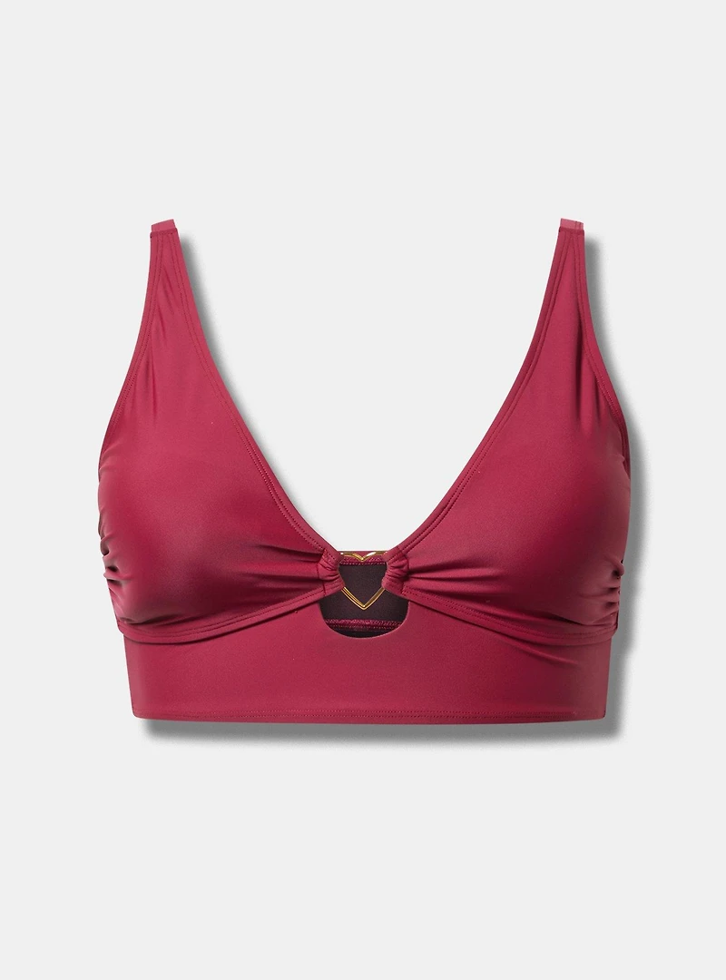 Wire-Free Heart Ring Triangle Bikini