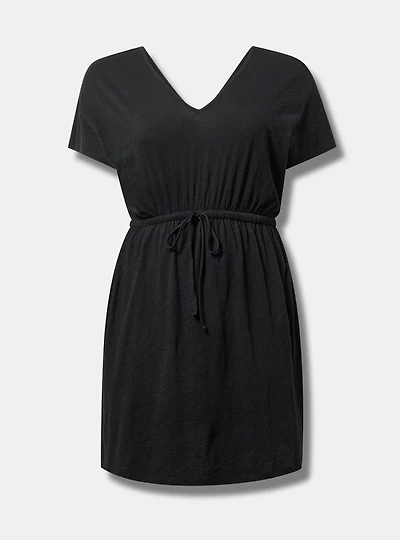 Mini Dress Side Slit Cover-Up