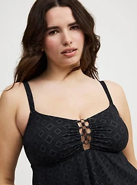 Ring Cutout Swim Dress