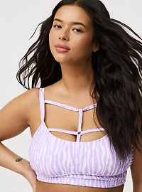 Wire-Free Scoop Strappy Bikini Top
