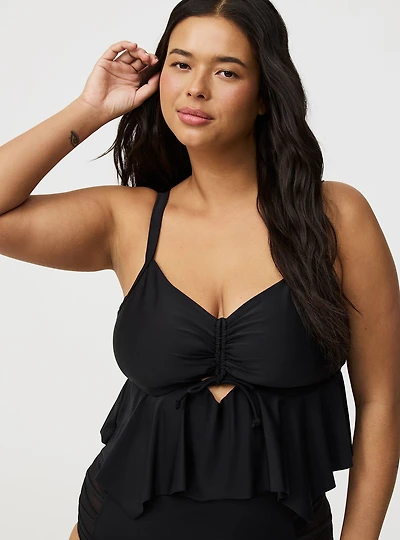 Wire-Free Tie Front Midkini