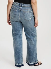 Perfect Rigid Stretch Wide-Leg Jean