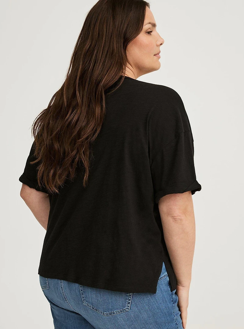V-Neck Heritage Slub Henley