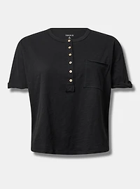 V-Neck Heritage Slub Henley