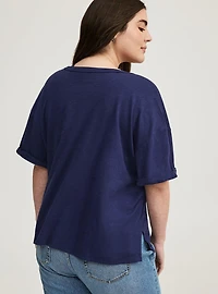 V-Neck Heritage Slub Henley