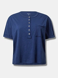 V-Neck Heritage Slub Henley