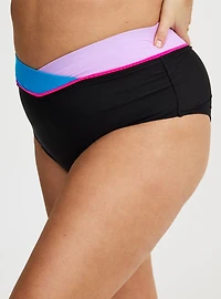 V-Front Ruched Swim Bottom