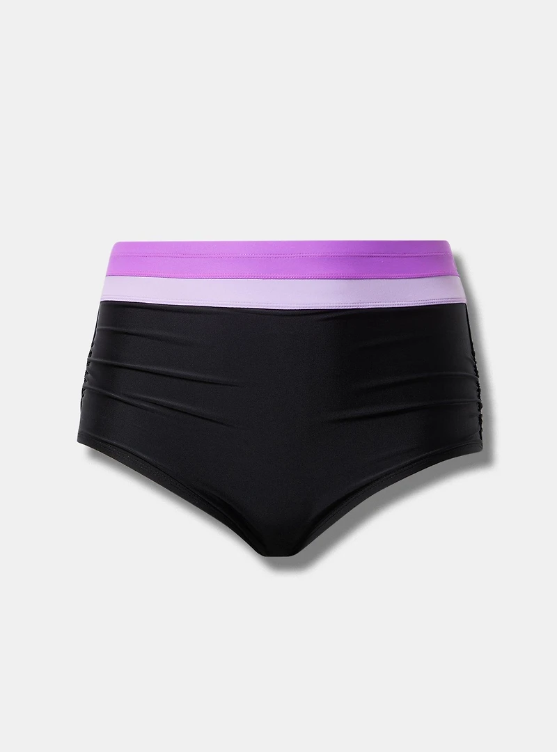 Lightly Lined Ruched Swim Bottom