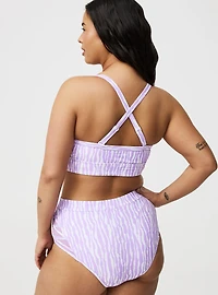 Laced Sides Mesh Swim Bottoms