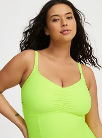 Wireless Corset Back One-Piece Swimsuit