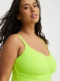 Wireless Corset Back One-Piece Swimsuit
