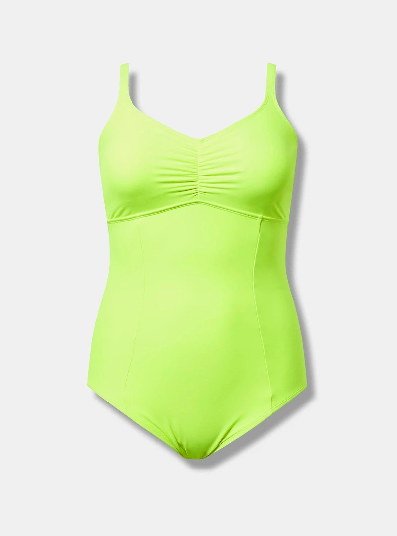 Wireless Corset Back One-Piece Swimsuit
