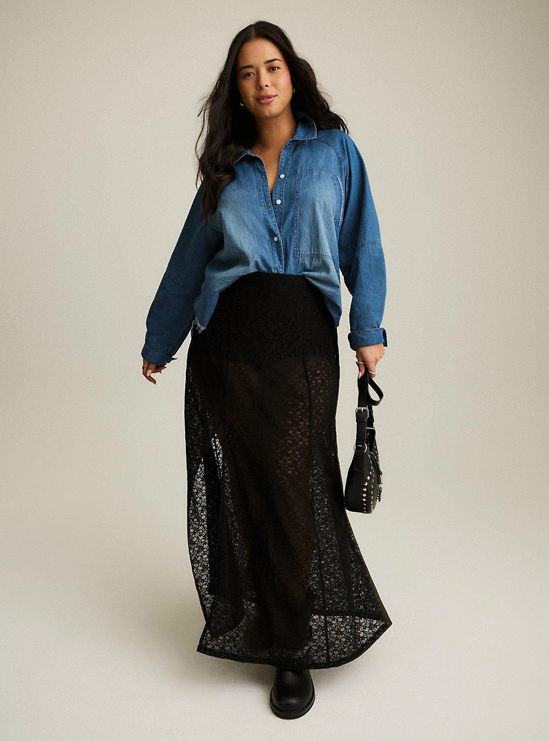 Festi Denim Button-Up Shirt