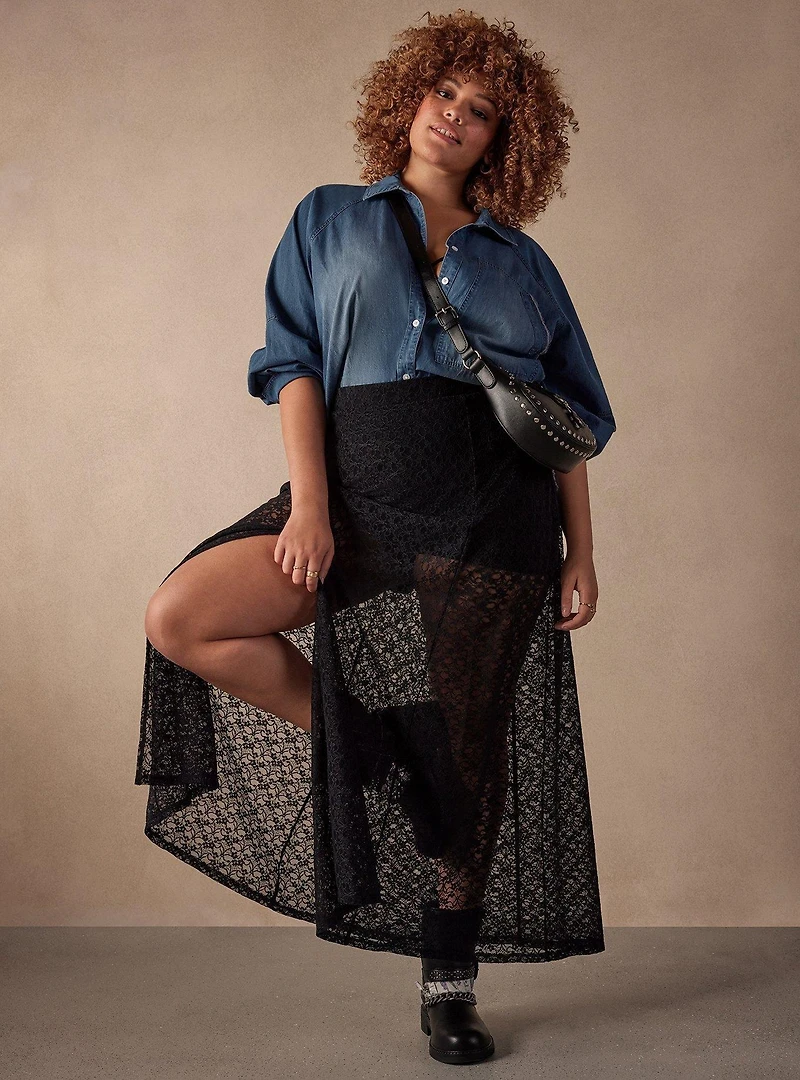 Festi Denim Button-Up Shirt