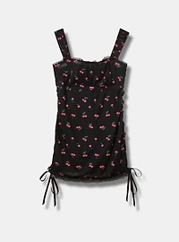 Cherry Lace Wireless Chemise