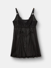 Lace Mesh Wire-Free Babydoll