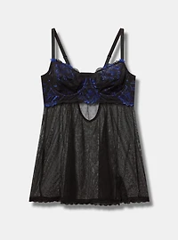 Lace Underwire Point D'Esprit Babydoll