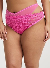 Aphrodite Lace Split-Leg Thong Panty