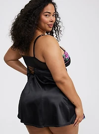 Nova Ribbon Slot Fit-And-Flare Dress