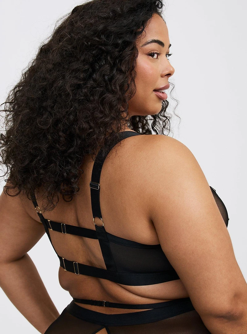 Strappy Open-Cup Bra