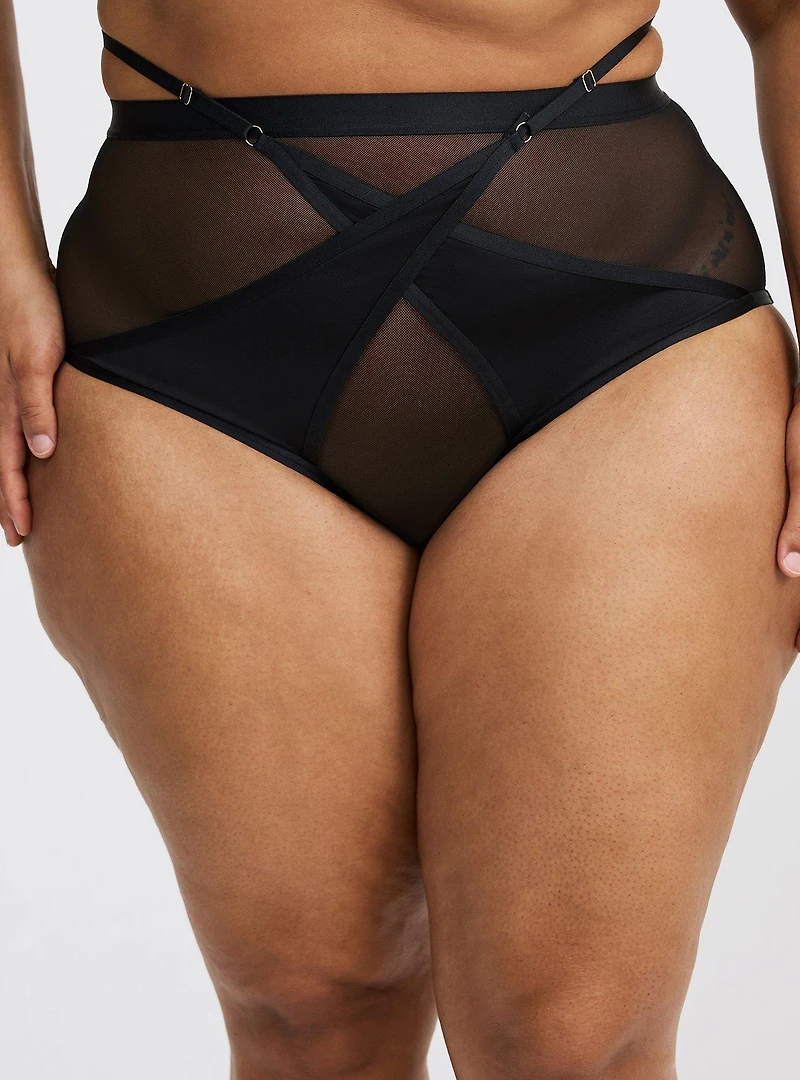 High-Rise Bondage Brief Panty