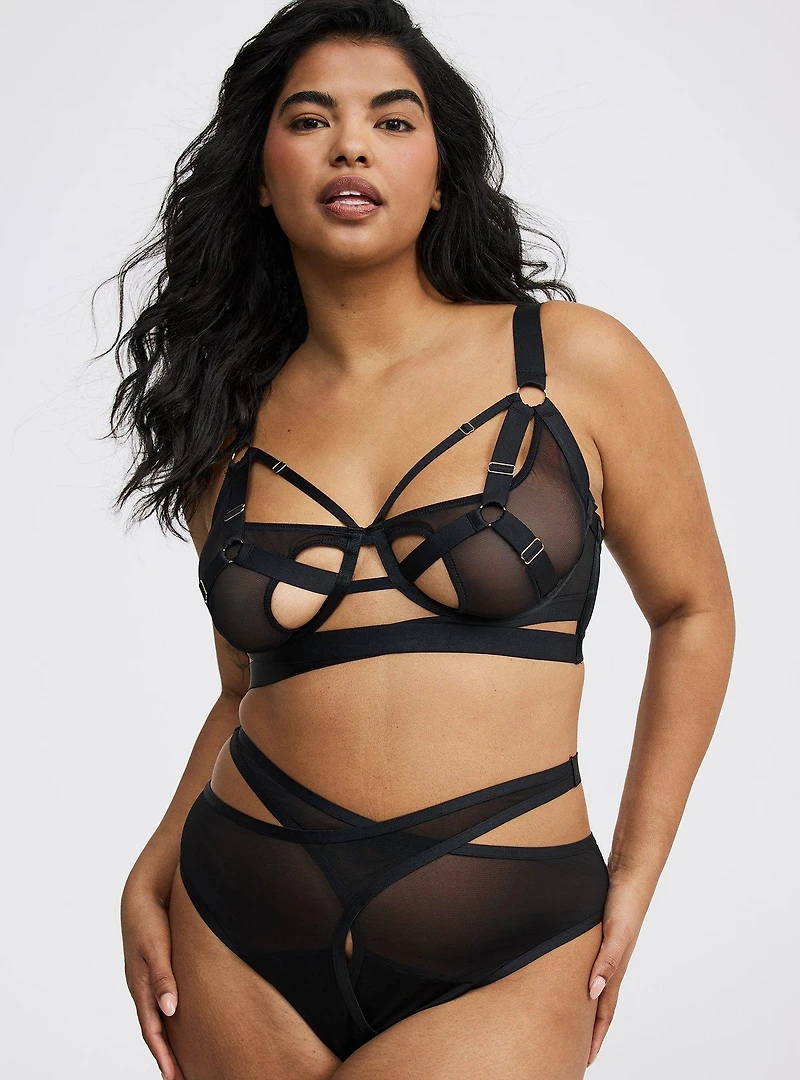 Strappy High-Rise Tanga Panty