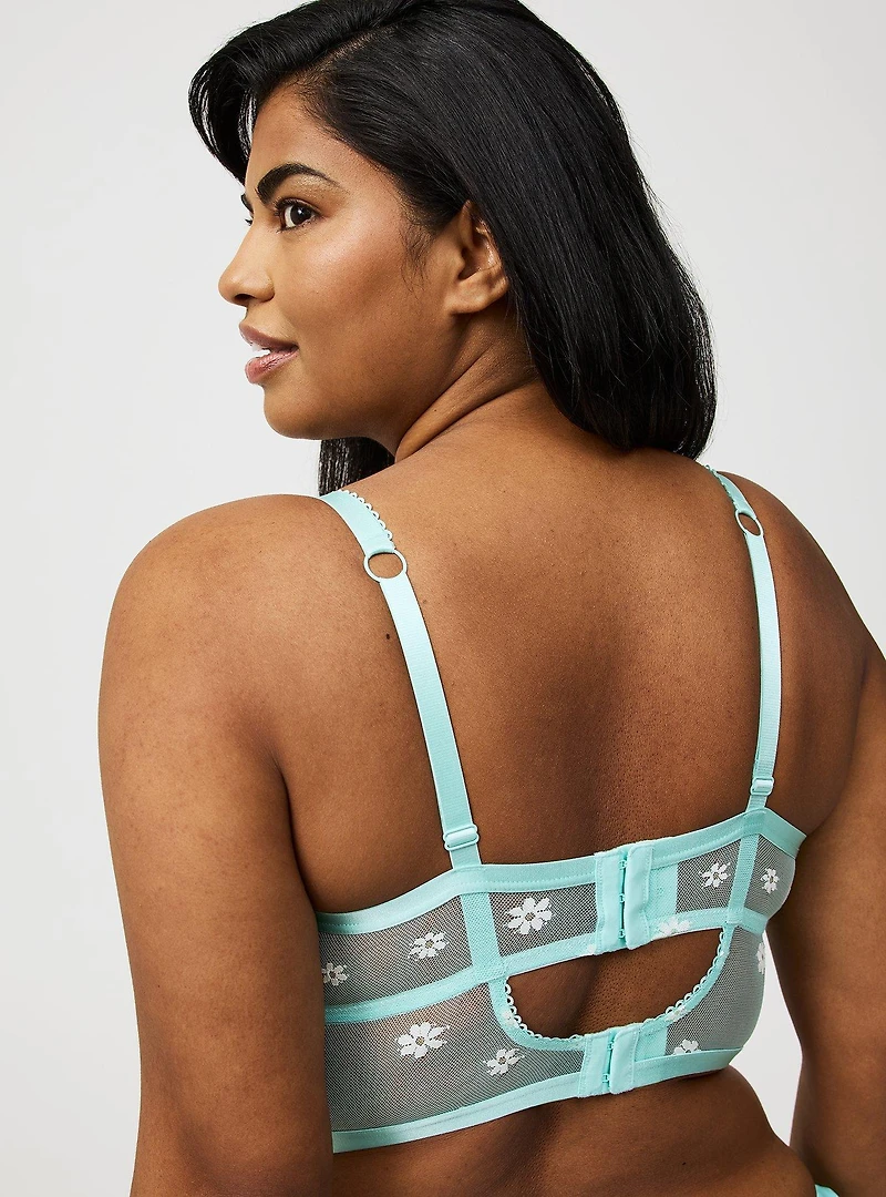 Daisy Lace Underwire Bustier